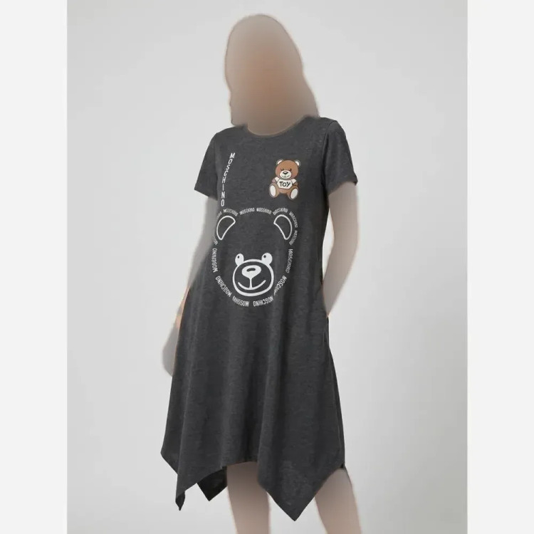 ساحلی زنانه موچینو جنس ملانژ گلکسی رنگ طوسی و ذغالی سایز فری سایز 38 تا 48