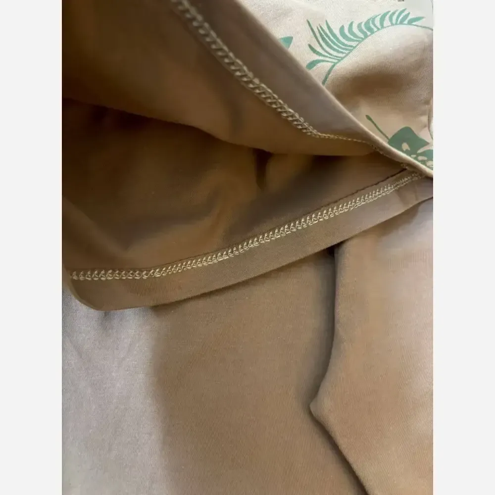 ست تیشرت و شلوارک بچگانه طرح برگ سوپر پنبه سایز 40 تا 55