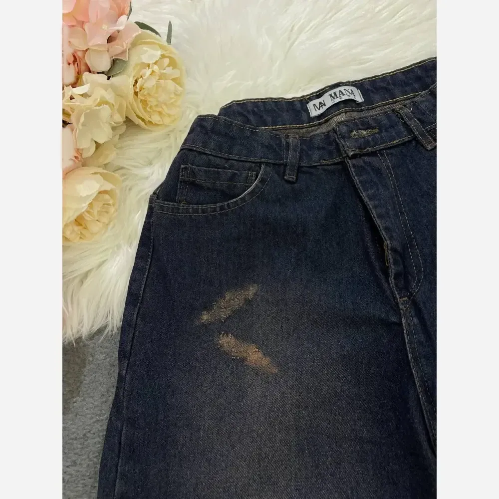 شلوار فول بگ جین درجه یک زنانه سایز 38 تا 48