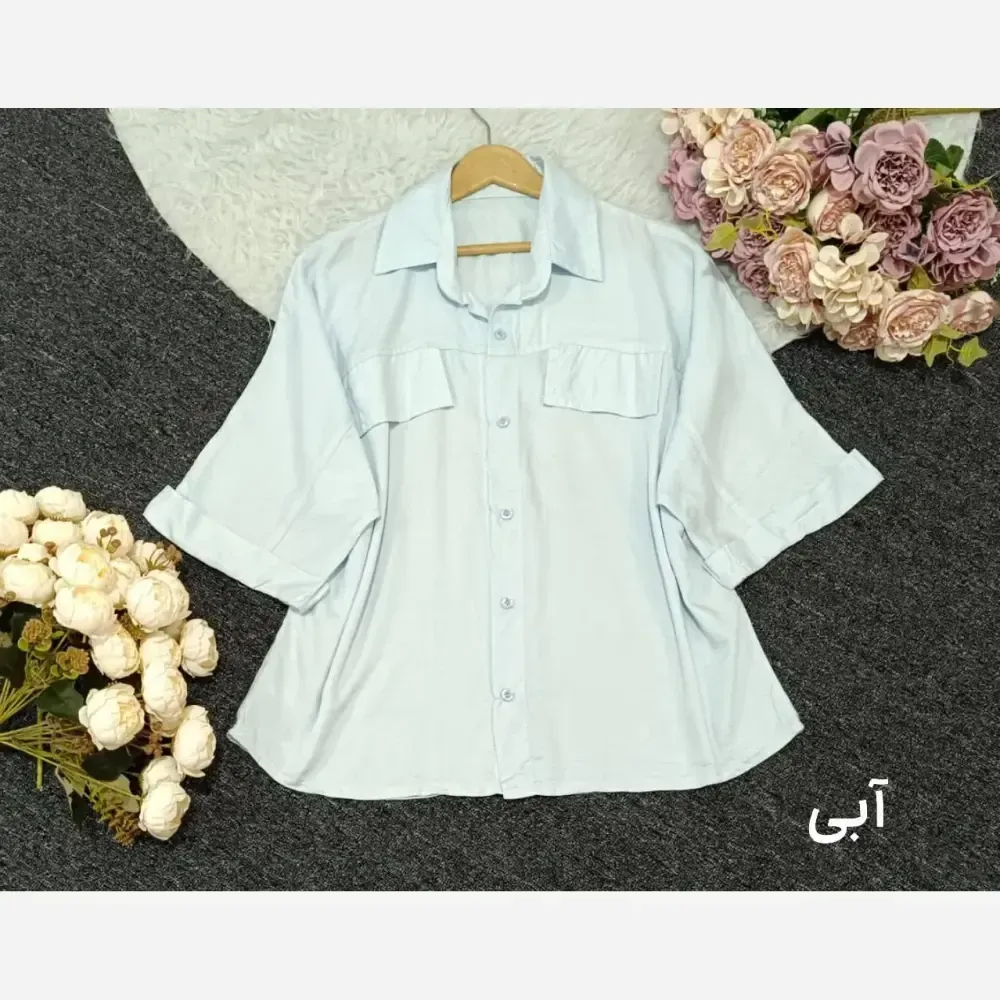 شومیز باکسی لنین نخی ترک زنانه فری سایز