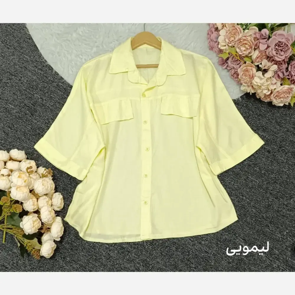 شومیز باکسی لنین نخی ترک زنانه فری سایز