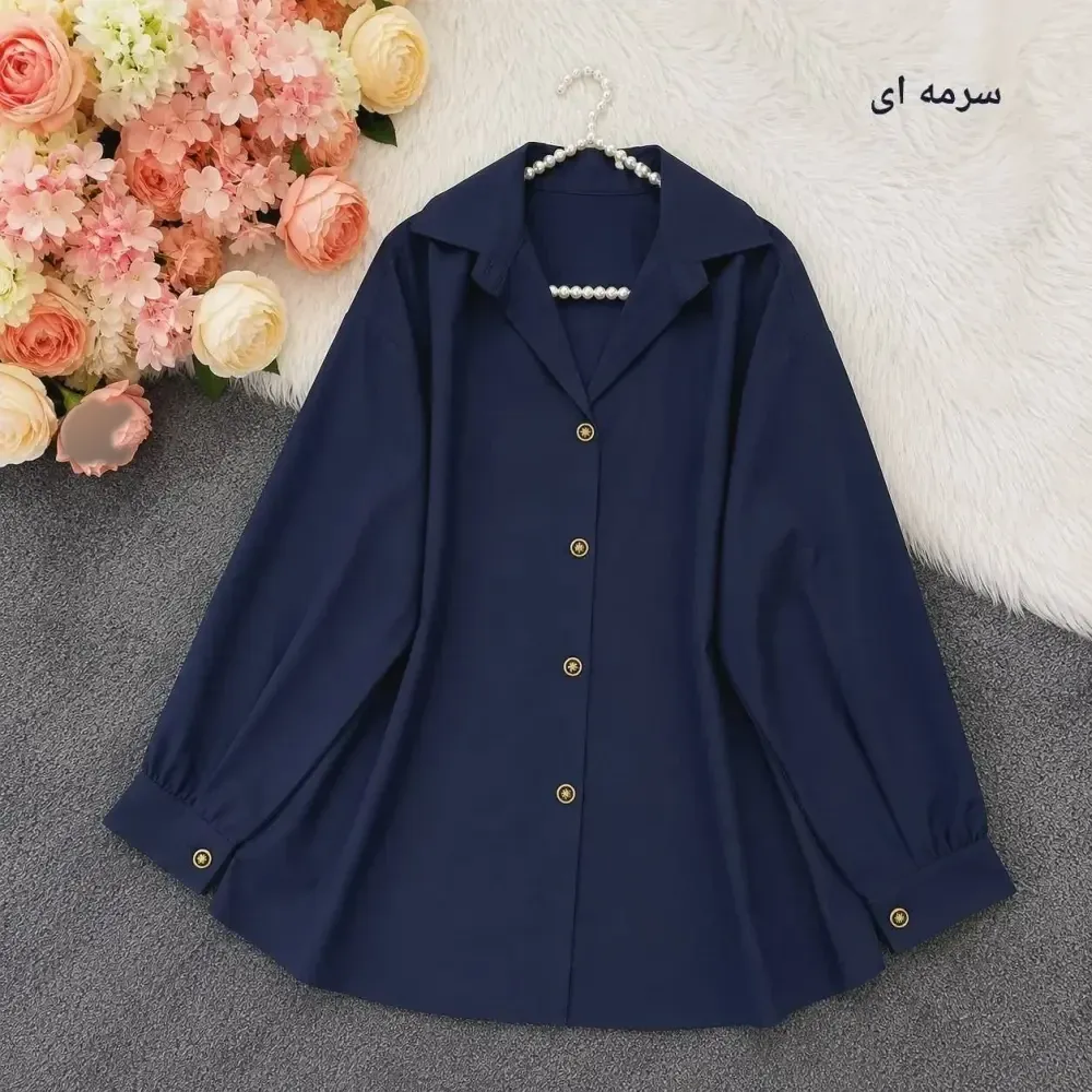 کت آستین عروسکی آیوا بارانی نگینی فری سایز تا 48