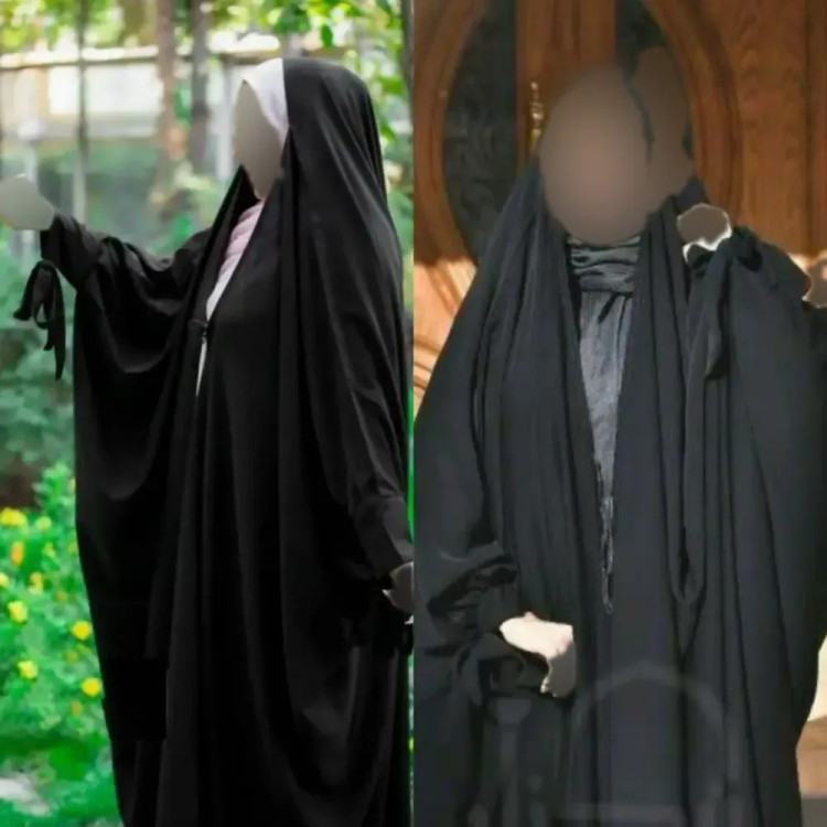 چادر جده پاپیونی ژرژت مشکی سوپر ژرژت اصیل