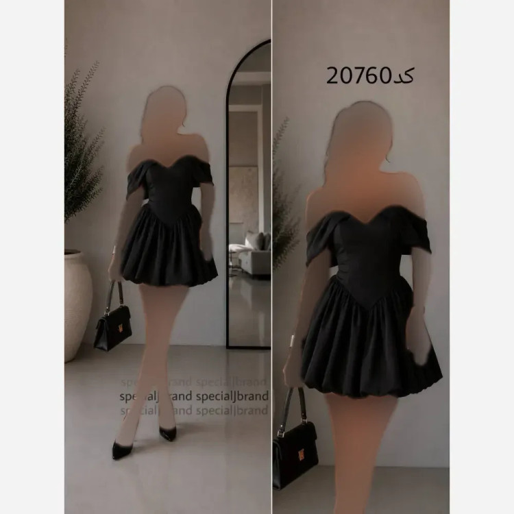 لباس عروسکی مجلسی باربین جنس داکرون و آستر قد 85 زیپدار