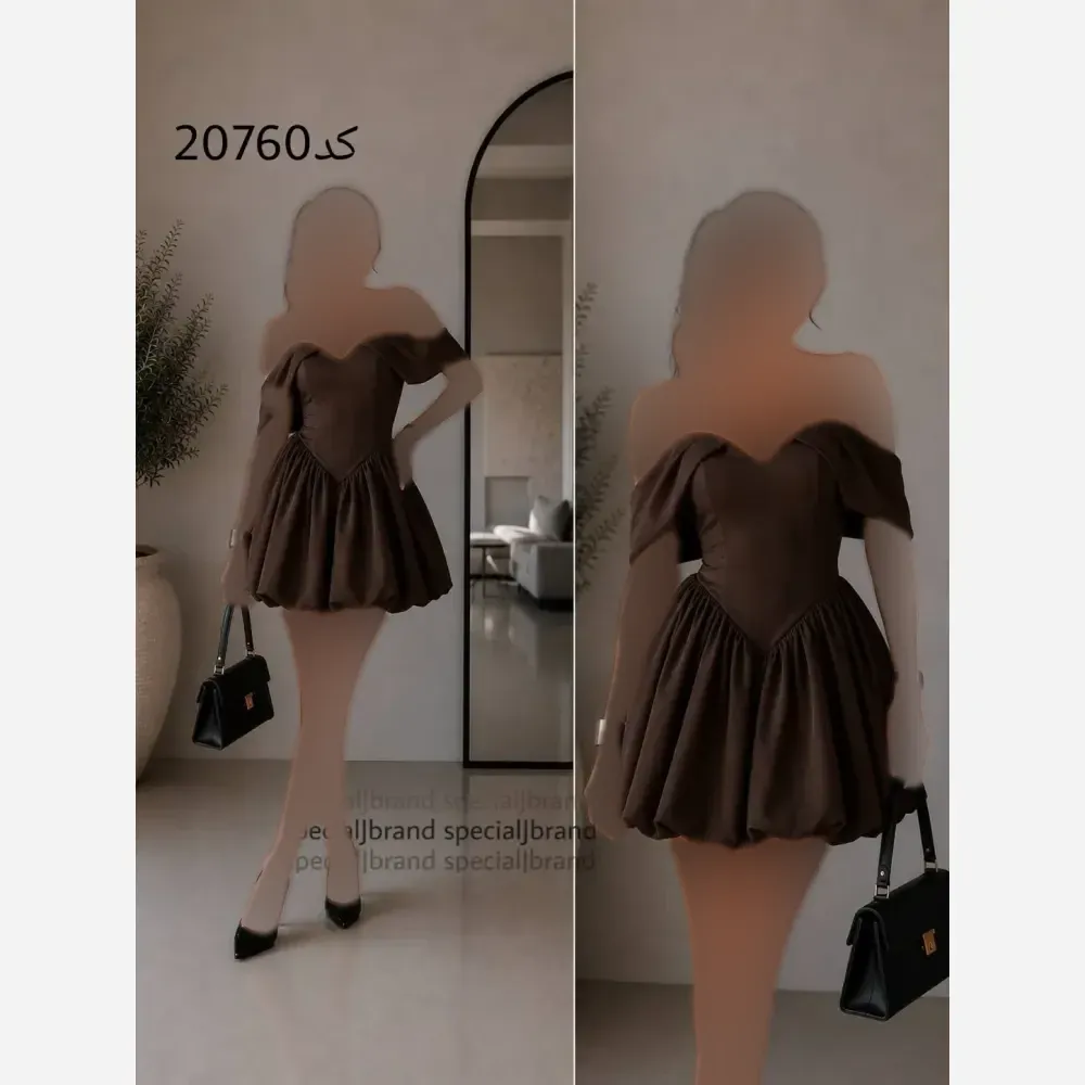لباس عروسکی مجلسی باربین جنس داکرون و آستر قد 85 زیپدار