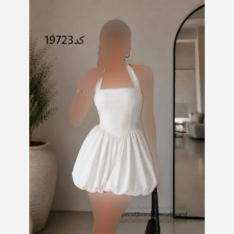 لباس مجلسی عروسکی نانسی جنس کوپرا وارداتی زیپ دار