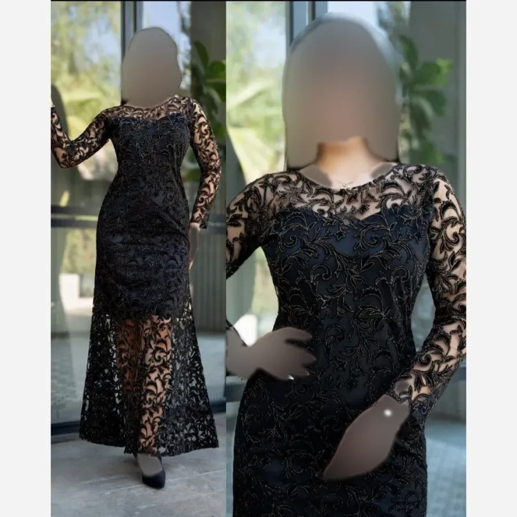 ماکسی مجلسی فلوک مخمل شاین قد 160