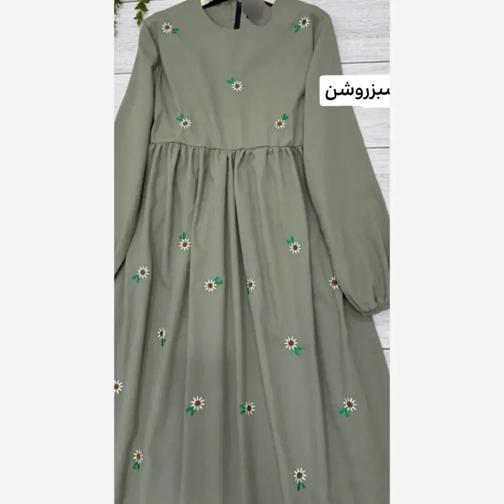 پیراهن تابستانه لینن درجه یک فری سایز مدل محیا