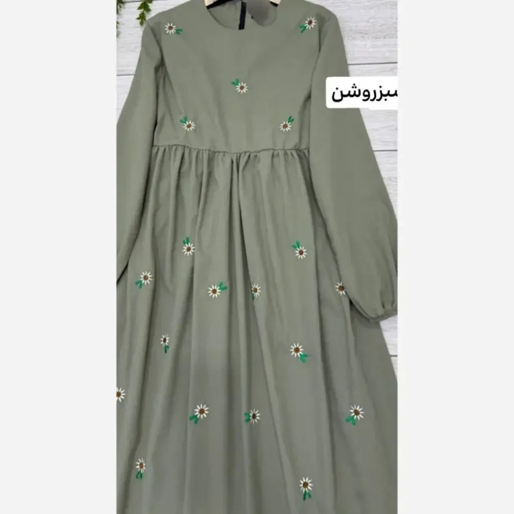 پیراهن تابستانه لینن درجه یک فری سایز مدل محیا
