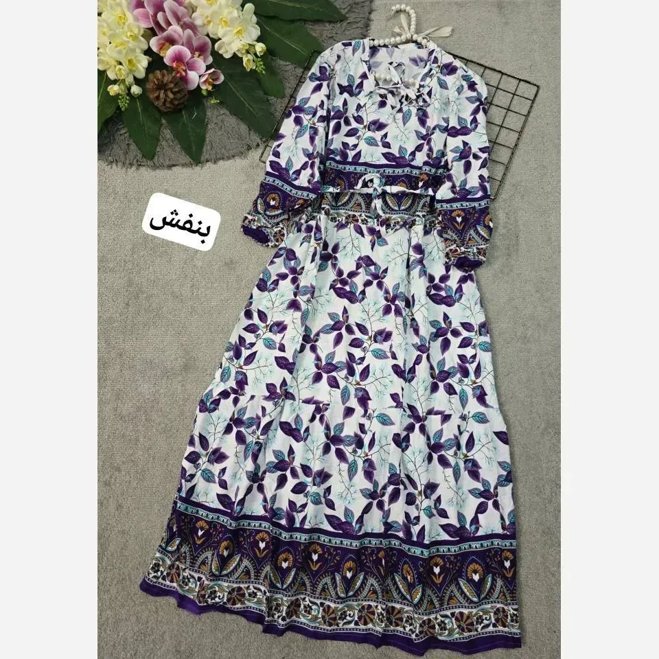 لباس ساحلی زنانه نخی مدل مهدیس فری سایز خنک ضد تعریق