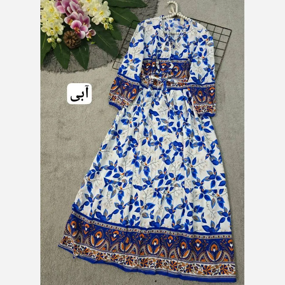 لباس ساحلی زنانه نخی مدل مهدیس فری سایز خنک ضد تعریق