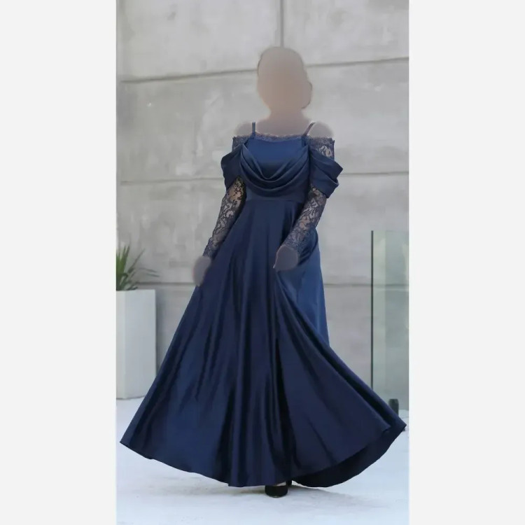 لباس مجلسی زنانه پرنسا جنس ساتن زارا قد 150