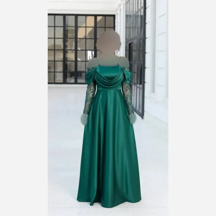 لباس مجلسی زنانه پرنسا جنس ساتن زارا قد 150