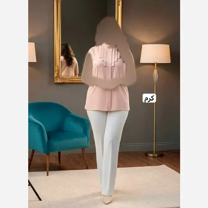 تاپ زیر کتی یقه دیپلمات جنس الیزه مصری اعلا