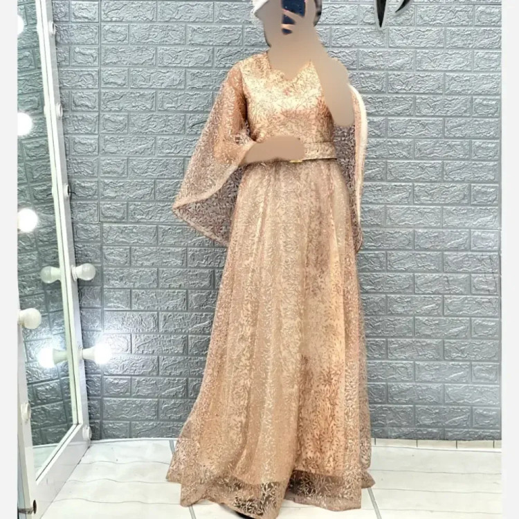 لباس مجلسی زنانه مدل فرشته جنس شاین قد 150 سایز 42 تا 50