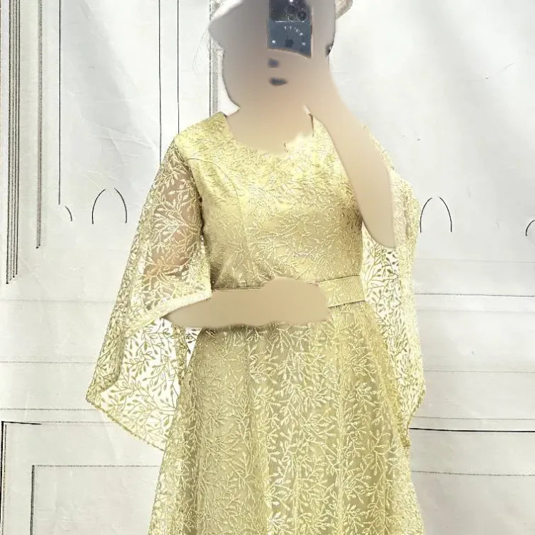 لباس مجلسی زنانه مدل فرشته جنس شاین قد 150 سایز 42 تا 50
