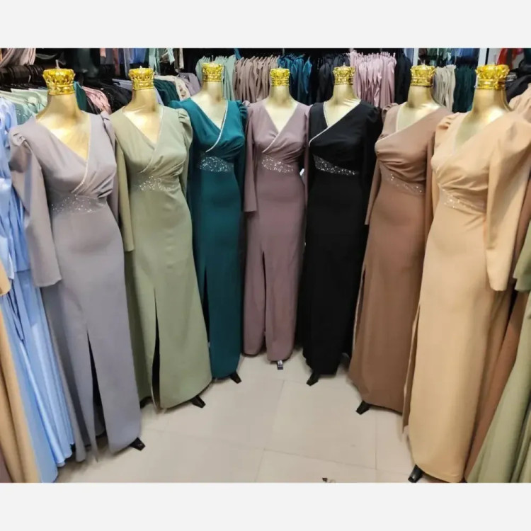 مدل گلشیفته جنس کرپ مازراتی قد 150