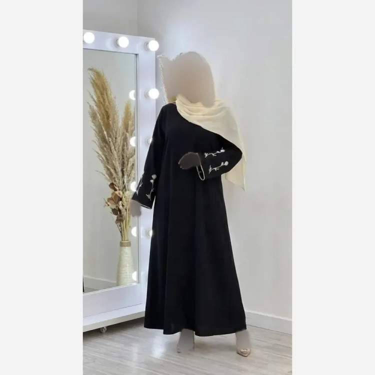 عبا زنانه مدل عباسلما جنس الیزه رنگ مشکی