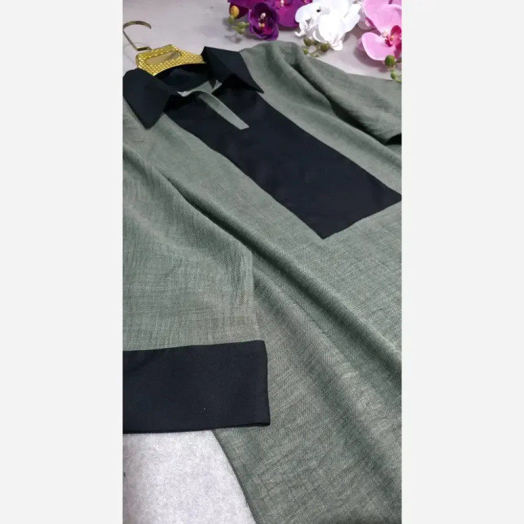 کفتان شانتون درجه یک زنانه مدل نیوان فری سایز رنگ کرم نسکافه ای زیتونی