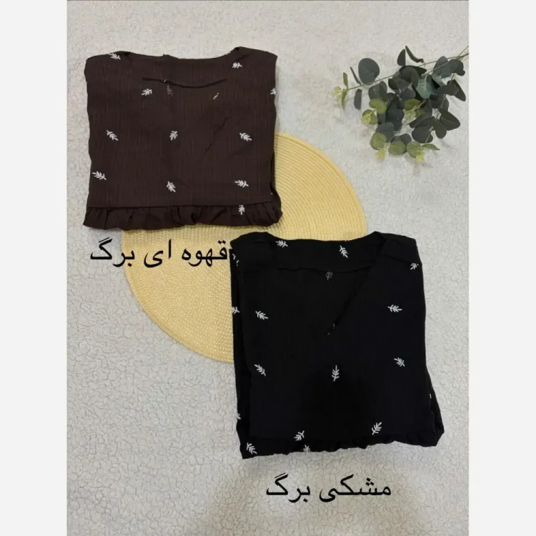 شومیز عروسکی ترنم یقه هفت جنس پری شیشه ای فری سایز