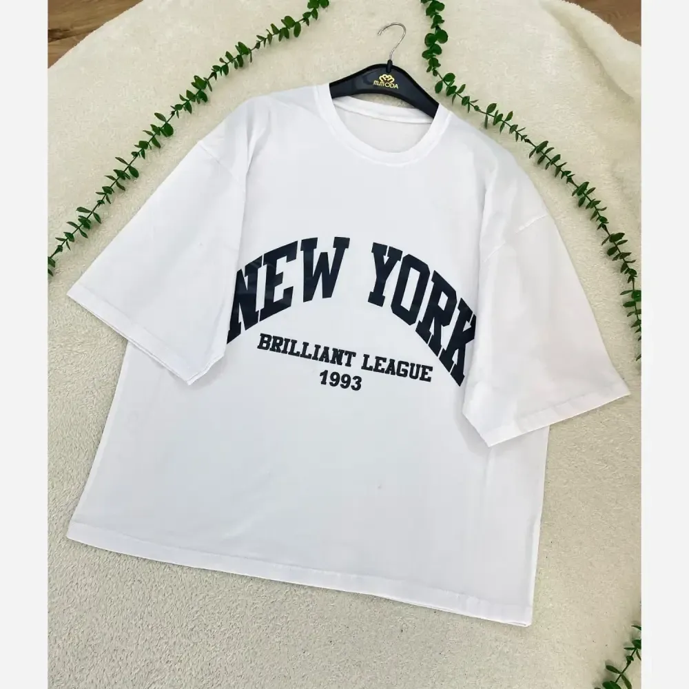 تیشرت باکسی NEW YORK 1993 سوپر پنبه فری سایز زنانه
