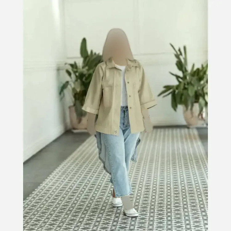 مانتو لینن زنانه مدل لارا رنگ پاستیلی سایز 36 تا 50