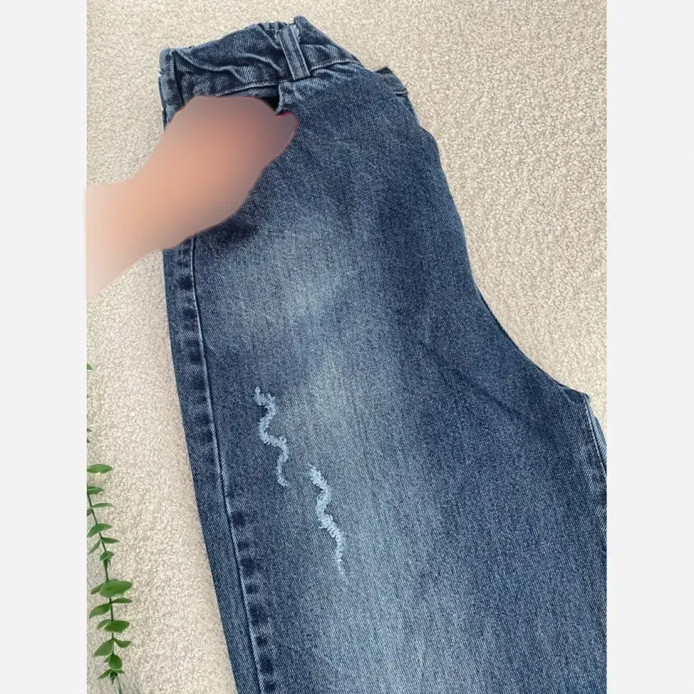 شلوار جین فول بگ زنانه جنس جین ترک آبی روشن و تیره