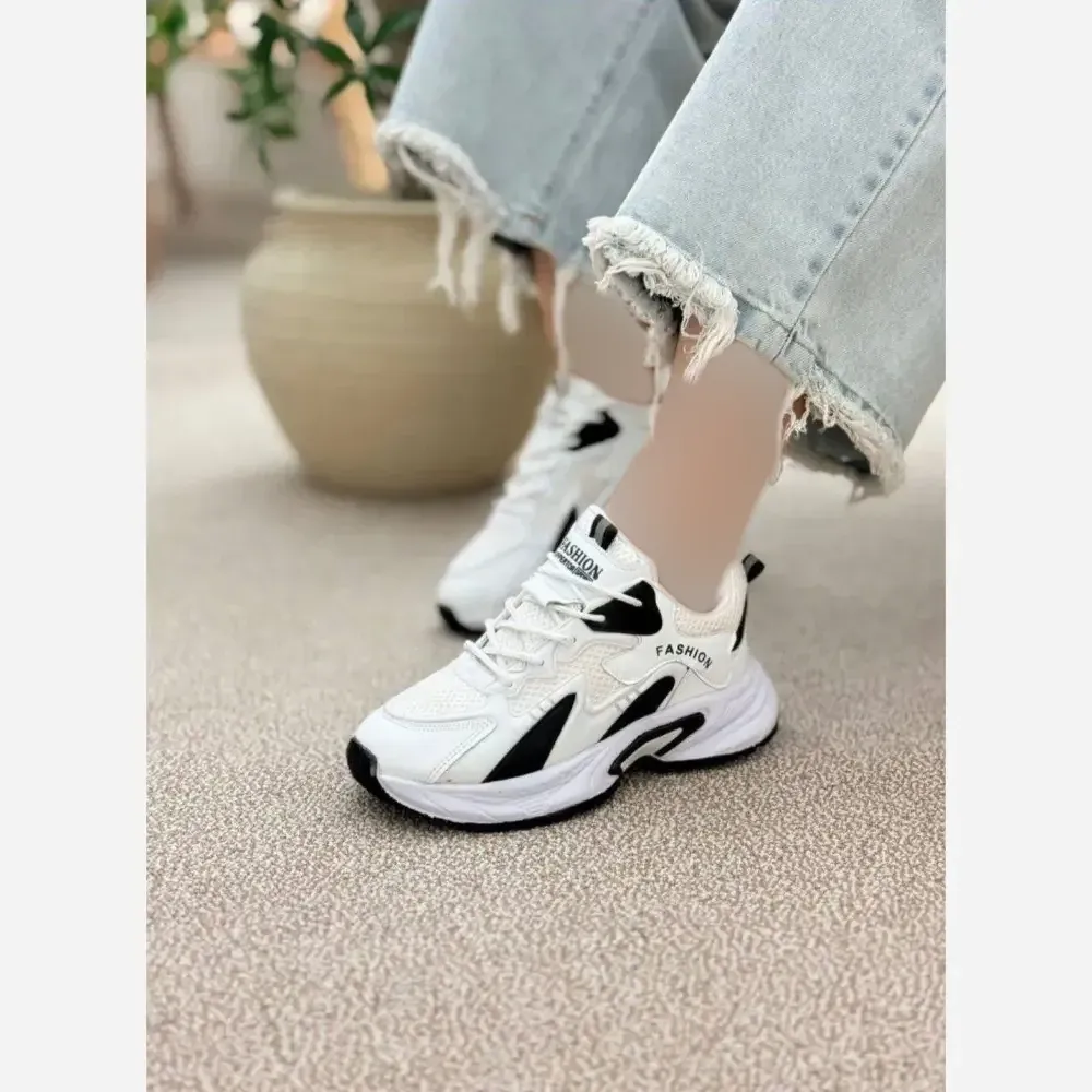 کتونی دو لژ فشن زنانه مناسب پیاده روی سبک و راحت زیره پی یو تضمینی سایز 37 تا 40