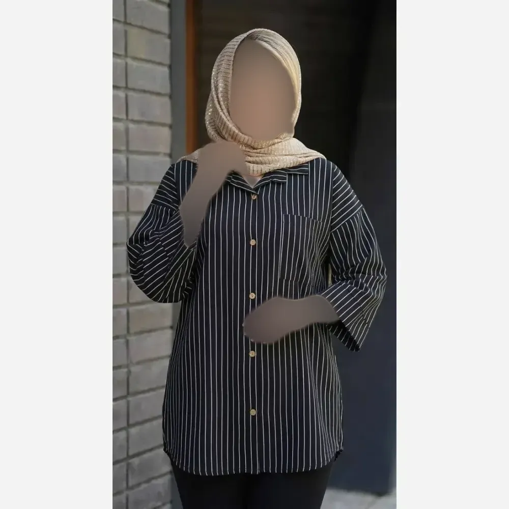 شومیز مانتویی ستاره 290 مراکشی دیپلمات فری سایز 38 تا 50