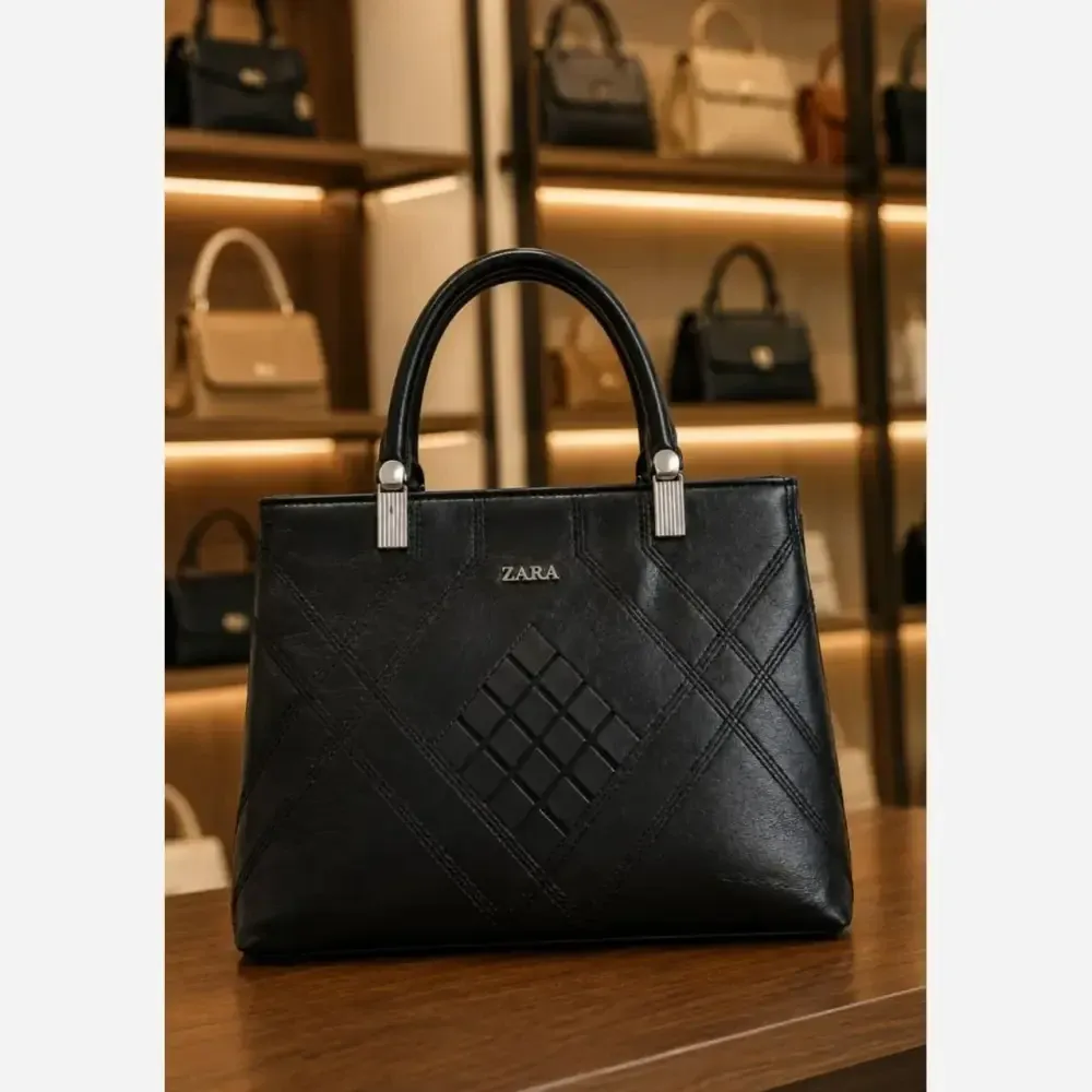 کیف زارا مشکی عسلی سایز 25