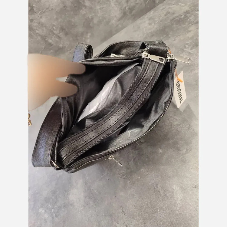 کیف دوشی اسپرت چرم صنعتی رنگ مشکی