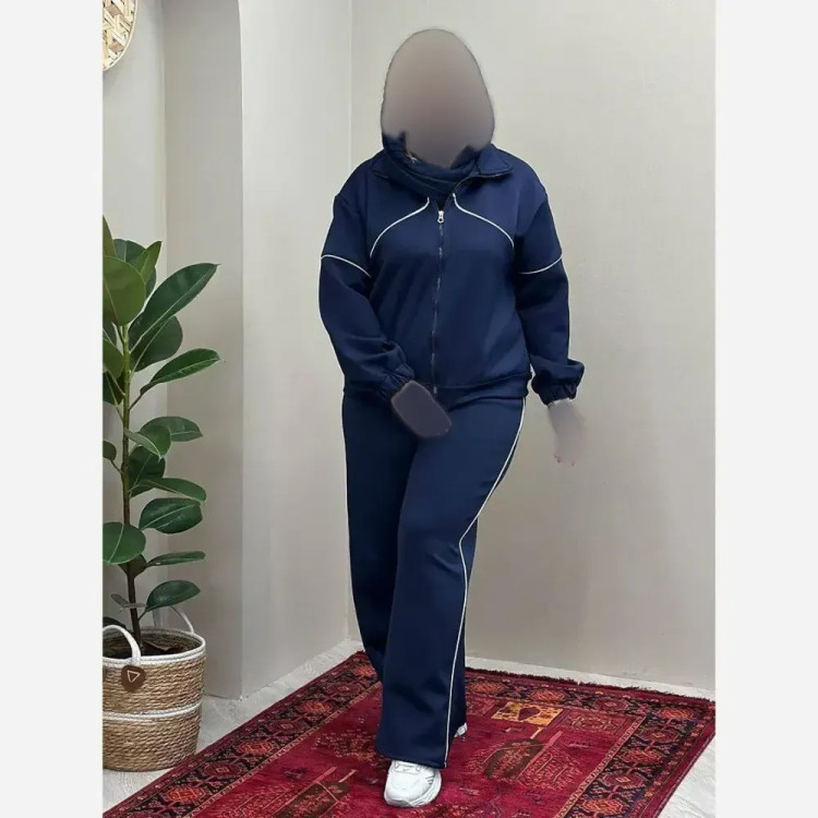ست مستانه اسپرت جنس مازراتی باکیفیت فری سایز 36 تا 46 رنگ مشکی سورمه ای شکلاتی