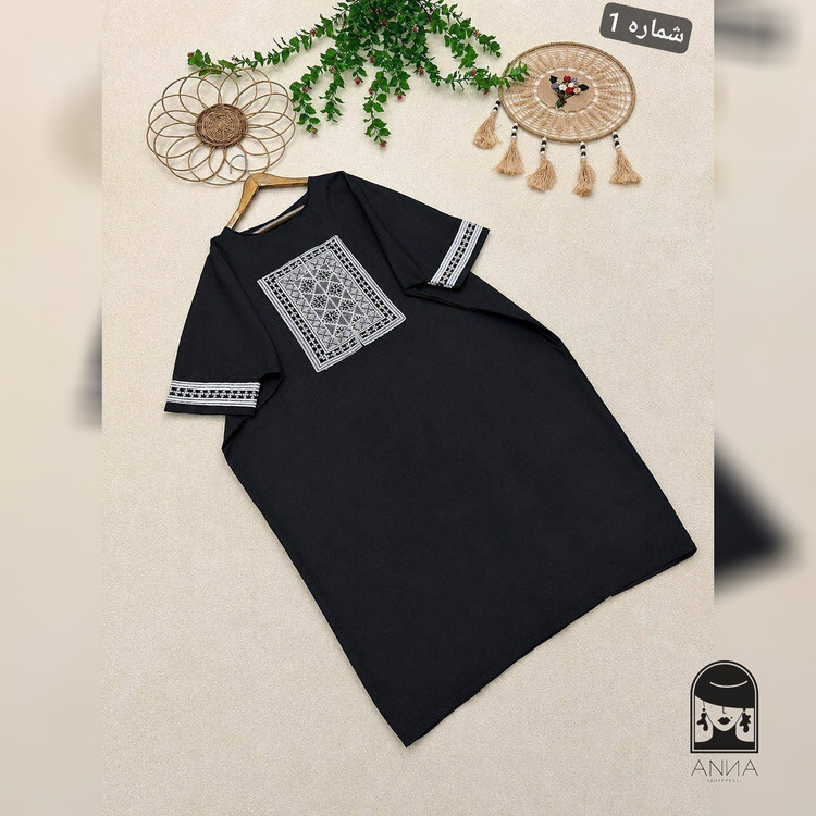 مانتو عبایی زنانه جنس کرپ اسکاچیکتیبه تافته فری سایز ۳۶تا۵۸