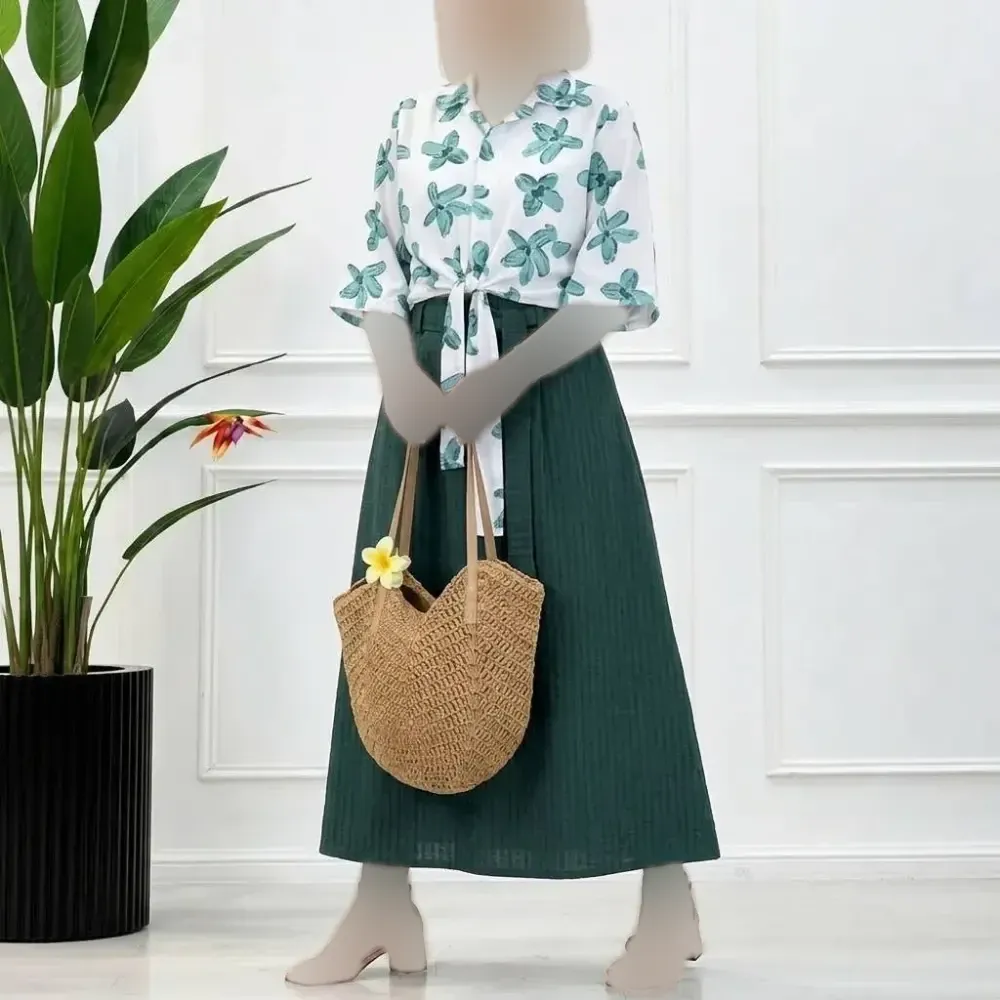 ست گره ای آیسانا شومیز نخ اسلپ دامن صوفیا شانتون فری تا 46