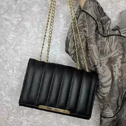 کیف چرم لنسر مشکی طرح اصلی اندازه 23×14 سانت