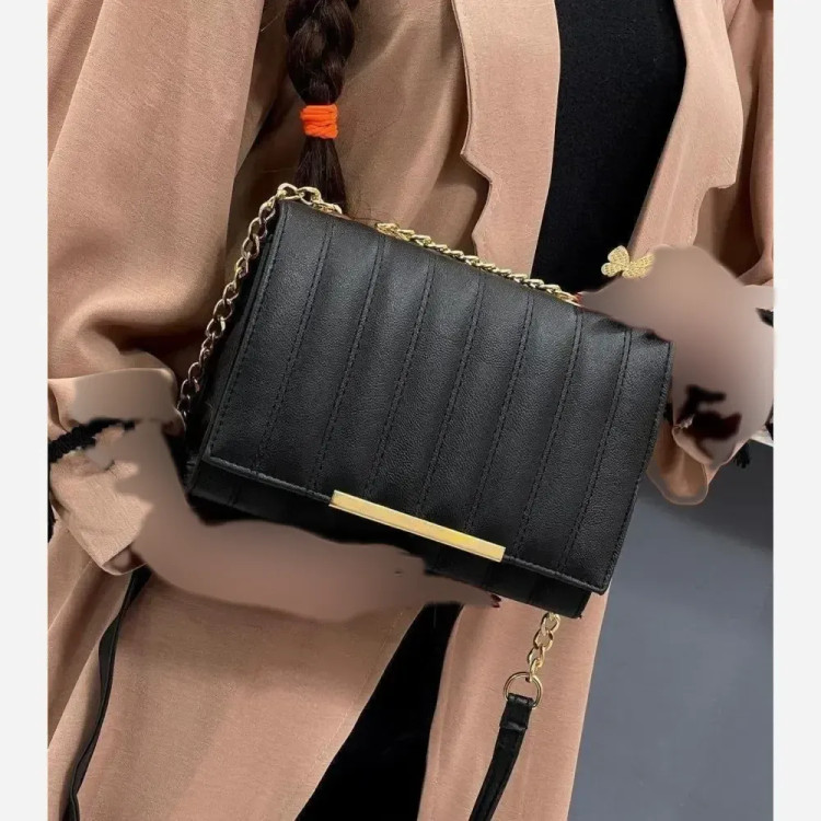 کیف چرم لنسر مشکی طرح اصلی اندازه 23×14 سانت