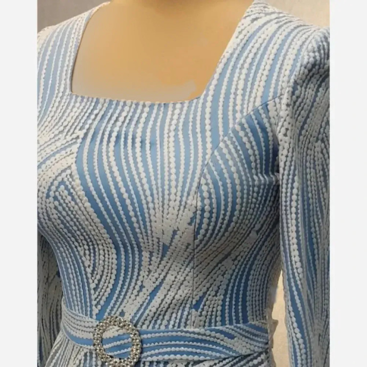 ماکسی مجلسی سایز بزرگ زنانه مدل پریچهر جنس شاین برجسته