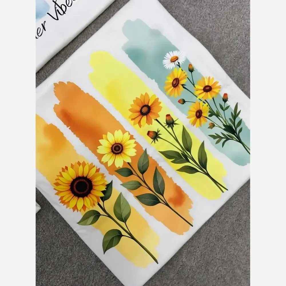 تیشرت قواره دار تابستانه پنبه ای فری سایز