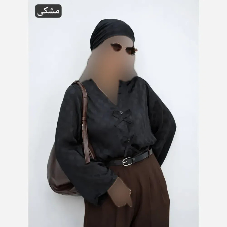 ست مانتو و اسکارف رابرت کریشه شیمر وارداتی فری سایز
