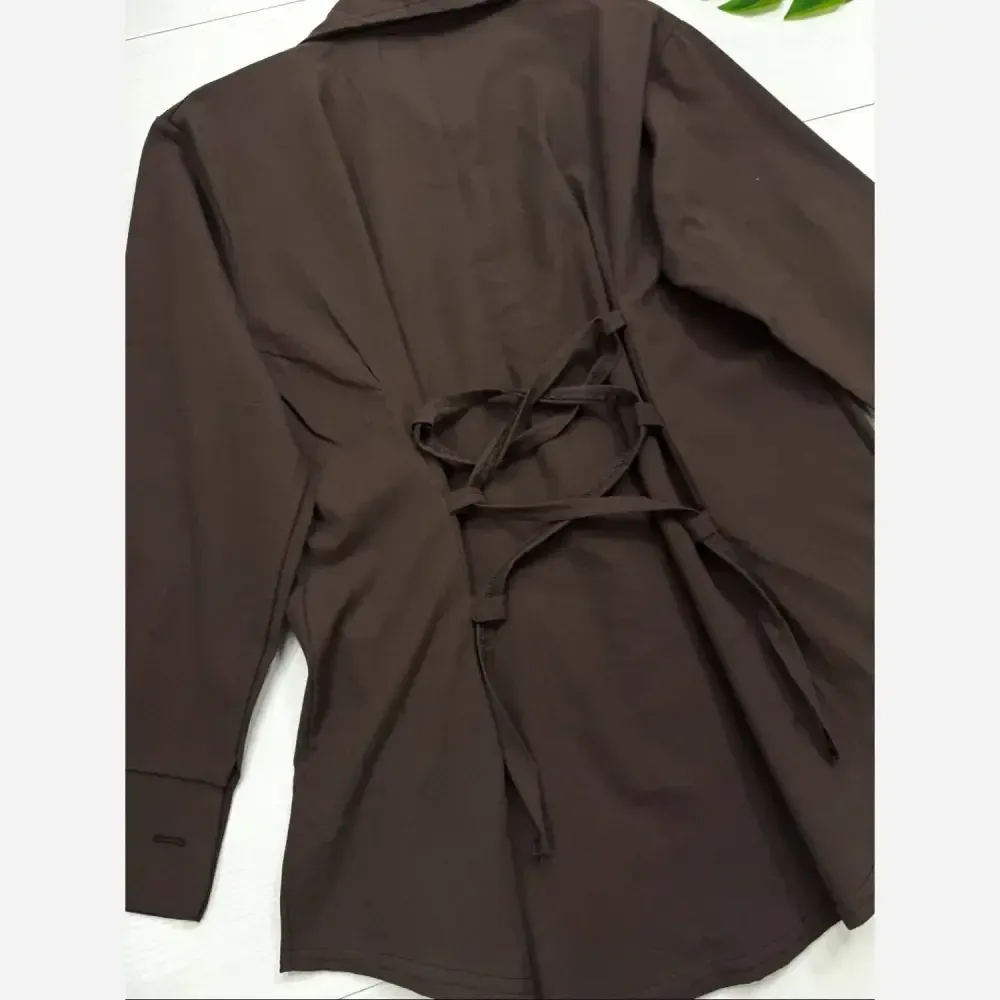 شومیز لنین آلبورا فری سایز بند تنظیم سایز دار