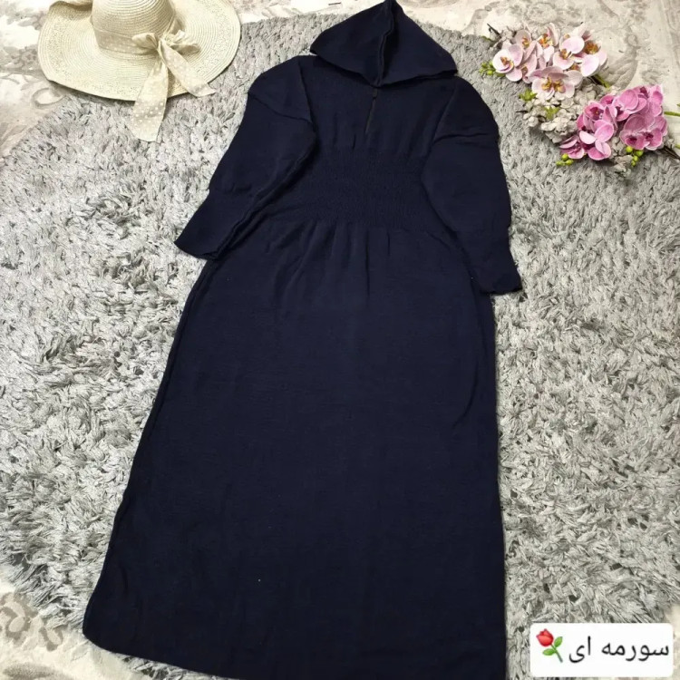 کفتان بافت اکریلیک کلاهدار مدل ساعت شنی سایز 38 تا 50