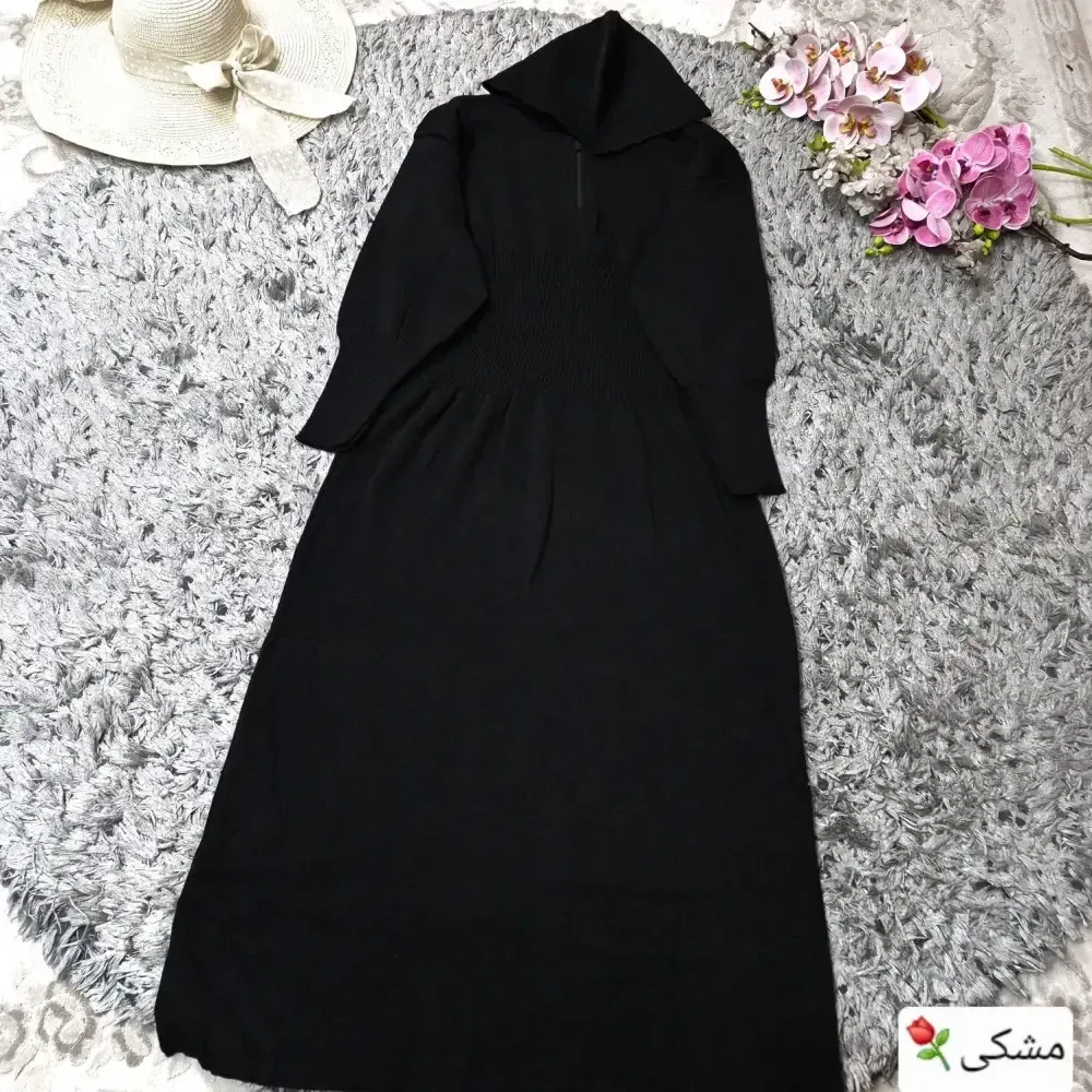 کفتان بافت اکریلیک کلاهدار مدل ساعت شنی سایز 38 تا 50