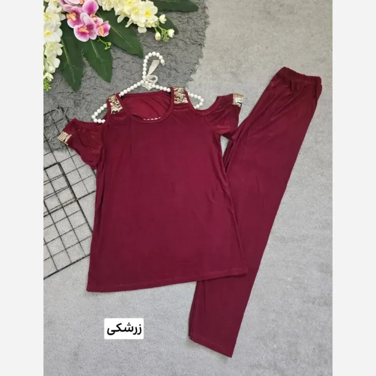 ست زنانه ویسکوز کش مدل دلبرانه فری سایز 36 تا 46
