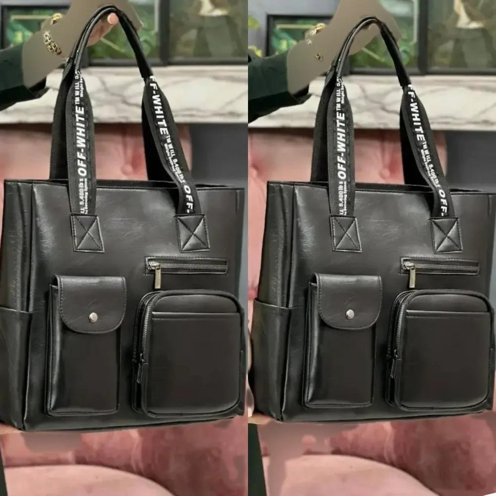 کیف مهرانگیز چرم کیفیت بالا رنگ مشکی سایز 35 در 35