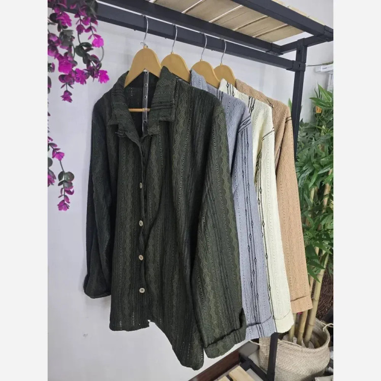 شومیز کرانه مراکشی طرح ابریشم فری سایز 36 تا 46