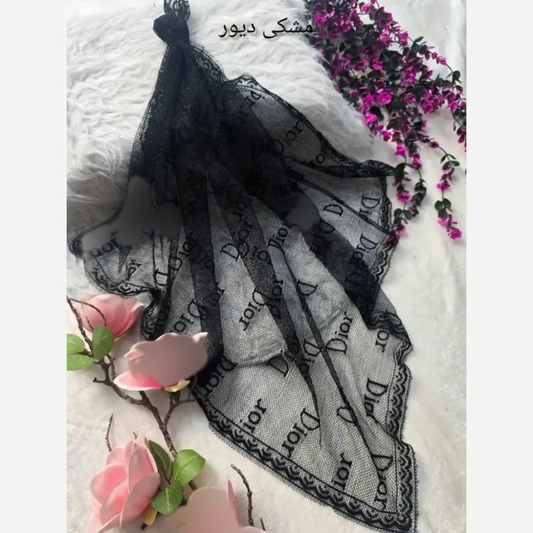 مینی پروانه تور مخمل کوبی فری سایز ابعاد 75 در 75 رنگبندی متنوع