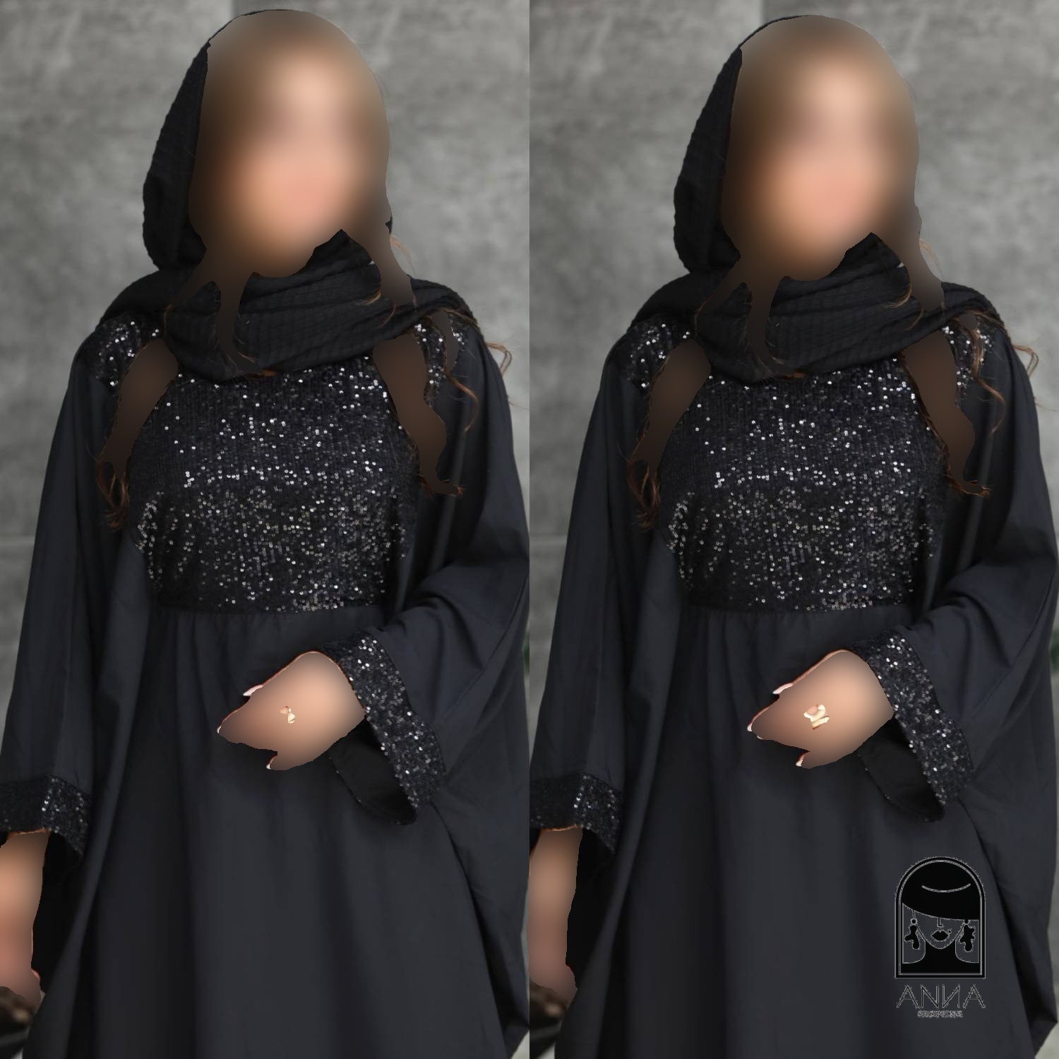 مانتو عبایی زنانه مدل شاهین جنس الیزه با فری سایز