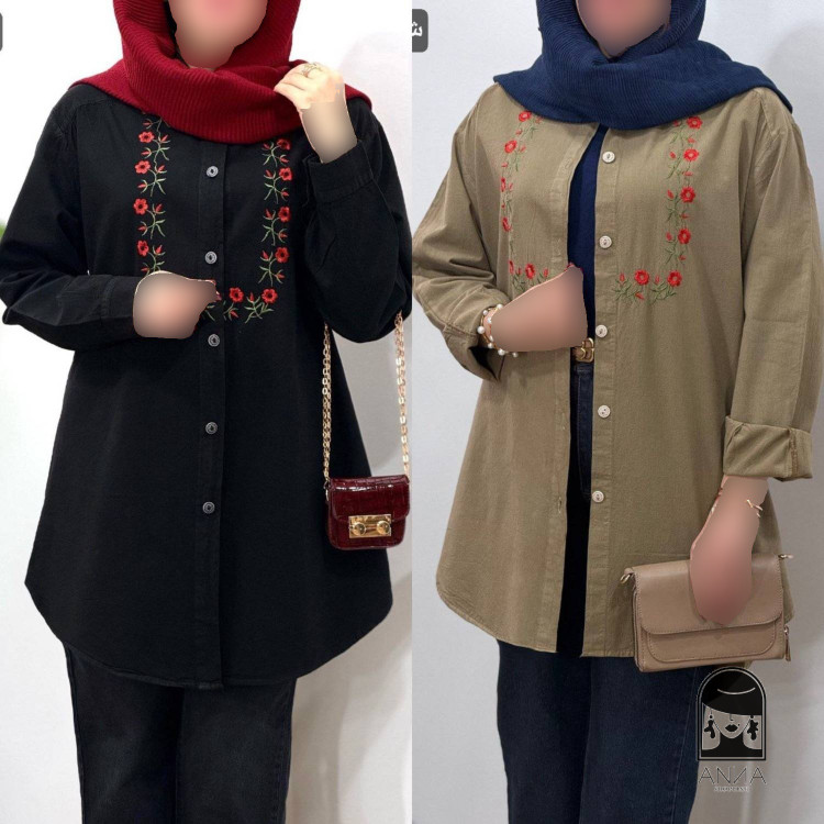 پوشاک زنانه مدل مونتال جنس کتان پنبه آنزیم شده با فری سایز
