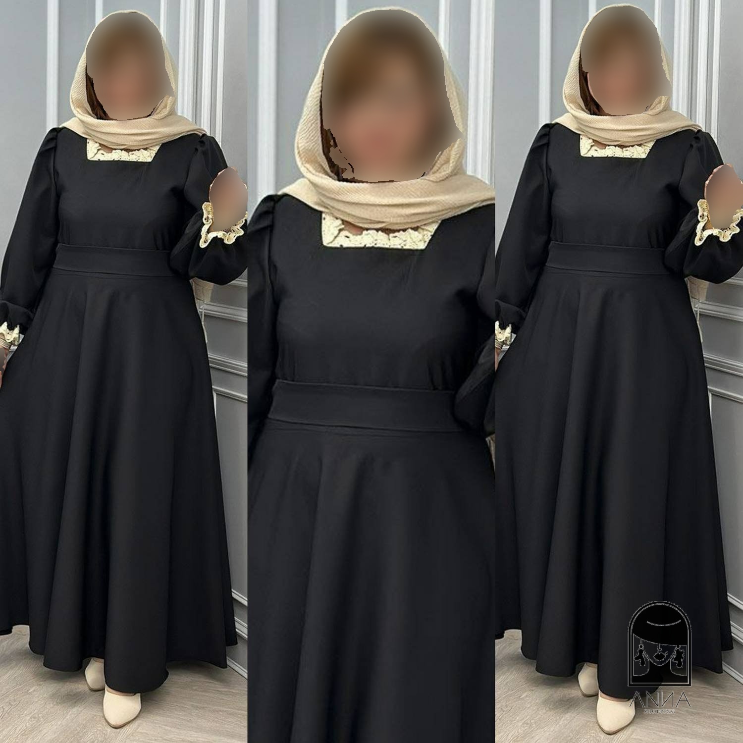 پوشاک زنانه مدل بنین جنس الیزه با فری سایز