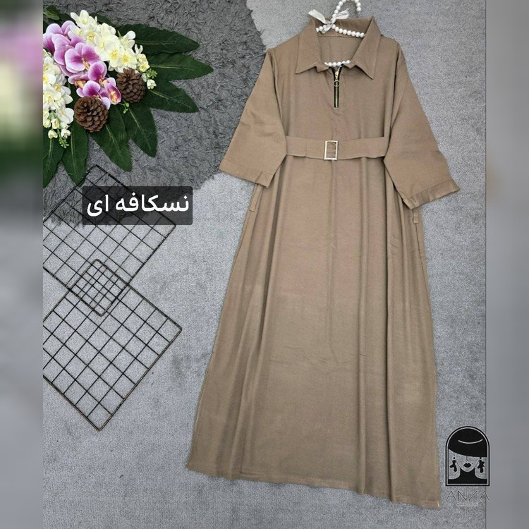 پوشاک زنانه مدل نازیلا جنس تنسل فری سایز